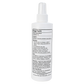 White spray bottle with label on a white background