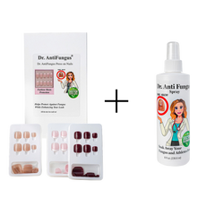 Antifungal Press on Nails + Hand & Foot Spray Bundle